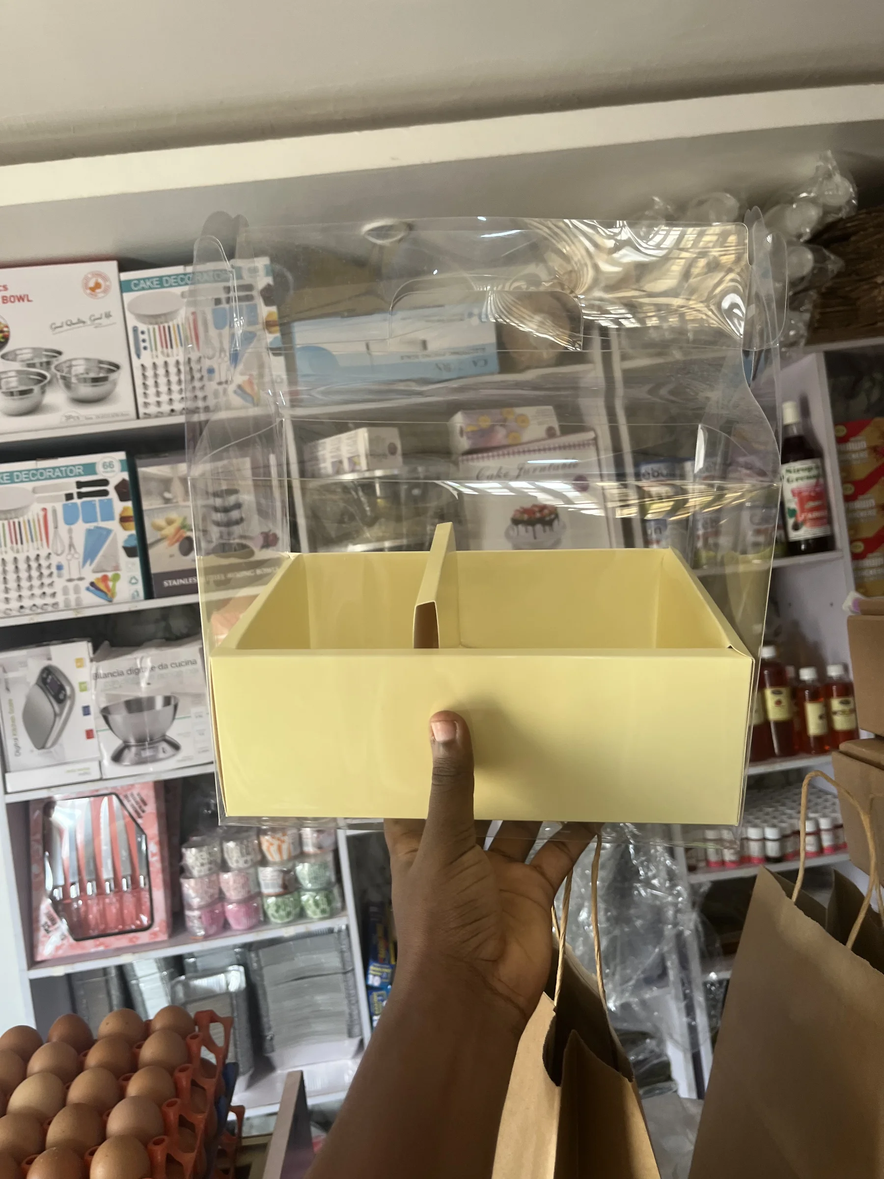 Partitioned box